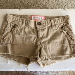 Girls Khaki Shorts